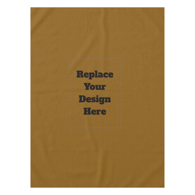 Create Your Own Brown Tablecloth (Front)