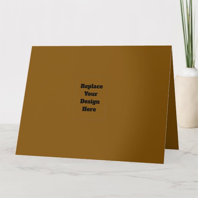 Create Your Own Brown Thank You Card (Front)