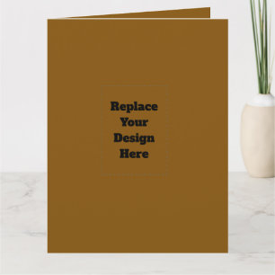 Create Your Own Brown Thank You Card
