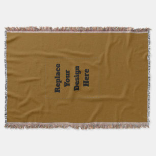 Create Your Own Brown Throw Blanket