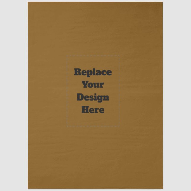 Create Your Own Brown Tissue Paper (Front)