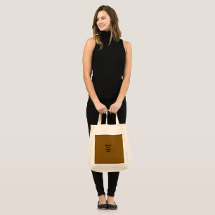 Create Your Own Brown Tote Bag
