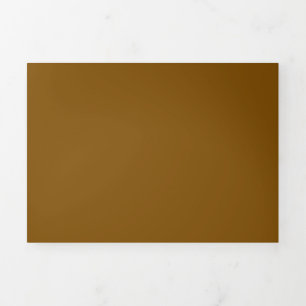 Create Your Own Brown Tri-Fold Holiday Card