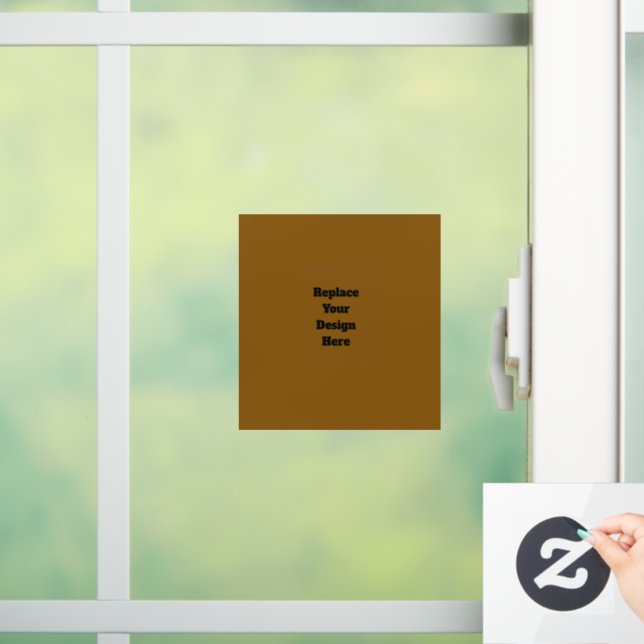 Create Your Own Brown Window Cling (Home)