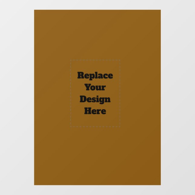 Create Your Own Brown Window Cling (Sheet)