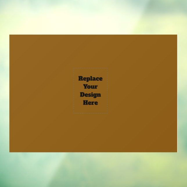 Create Your Own Brown Window Cling (Sheet 3)