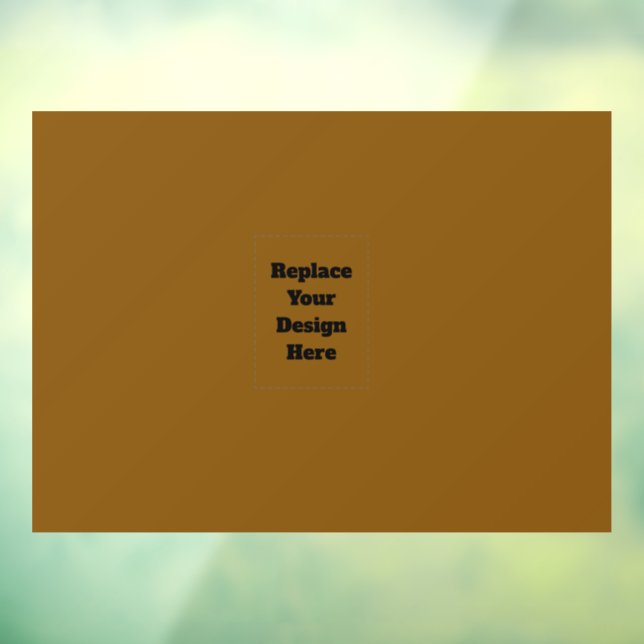 Create Your Own Brown Window Cling (Sheet 3)