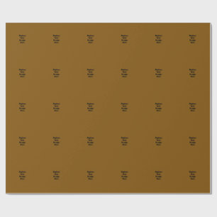 Create Your Own Brown Wrapping Paper