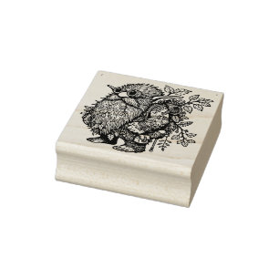 Create Your Own Burly Woodland Gnome Rubber Stamp