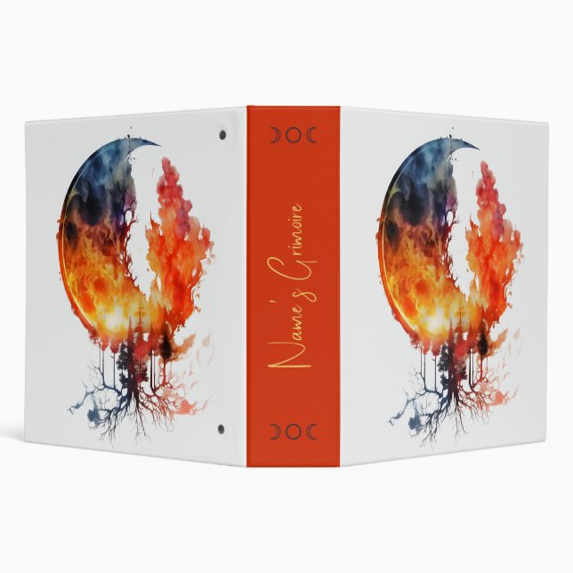 Create Your Own Burning Moon Tree Binder (Background)