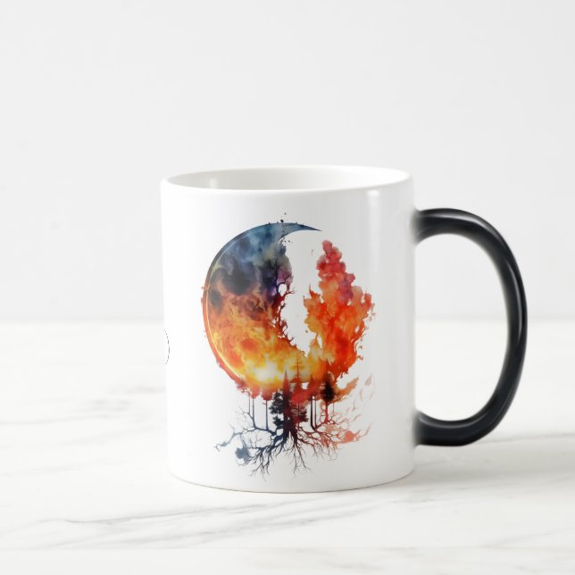 Create Your Own Burning Moon Tree Magic Mug (Right)