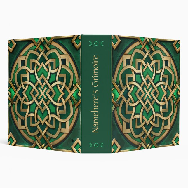 Create Your Own Burnished Gold Celtic Knotwork Binder (Background)