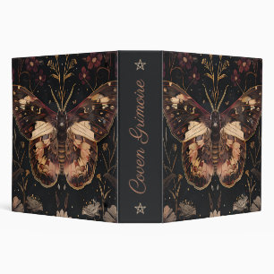 Create Your Own Burnished Ruby Moth Floral Binder