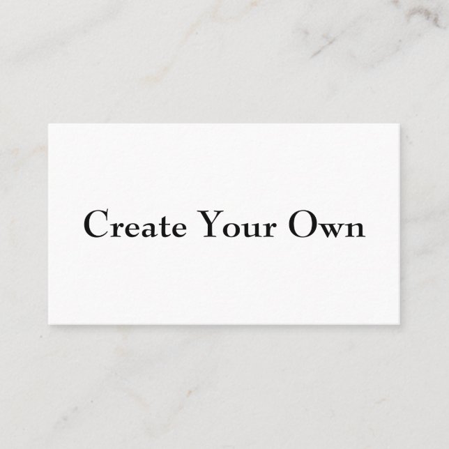 Create Your Own  Business Card (Front)