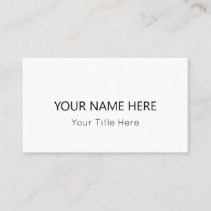 Create Your Own Business Card