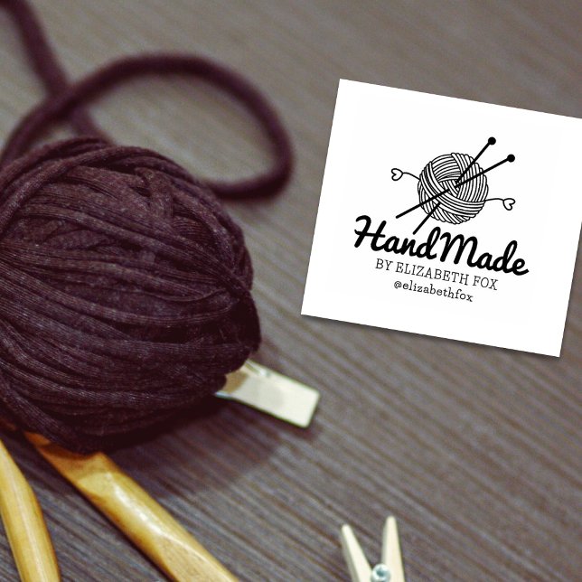Create Your Own Business Crochet Handmade Rubber Stamp (Creator Uploaded)