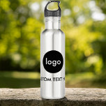 Create Your Own Business Logo 710 Ml Water Bottle<br><div class="desc">Create your own business logo water bottle. Add your custom image and text for your staff,  event or marketing.</div>