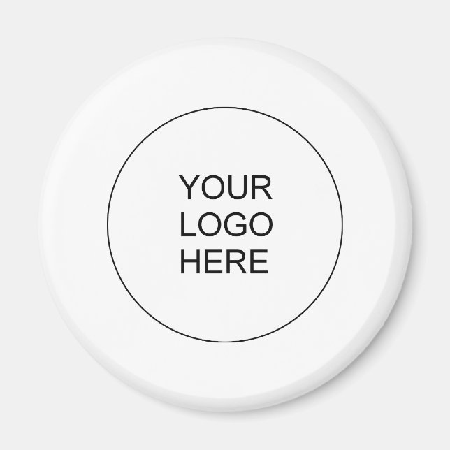 Create Your Own Business Logo Add Text Template Magnet (Front)