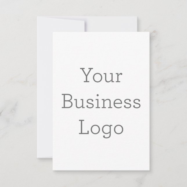 8.9 cm x 12.7 cm Flat Thank You Card (Front)