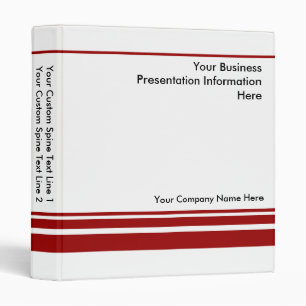 Create Your own Business Presentation Binder