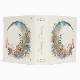 Create Your Own Buttercups Floral Crescent Moon Binder