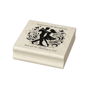 Create Your Own Butterfly Dance Handfasting Thanks Rubber Stamp