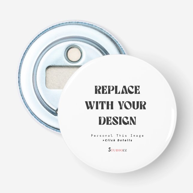 Create Your Own Button Bottle Opener (Front)