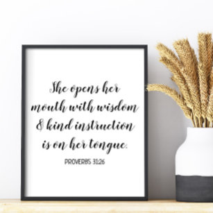 Create Your Own Calligraphy Bible Verse Text Poster