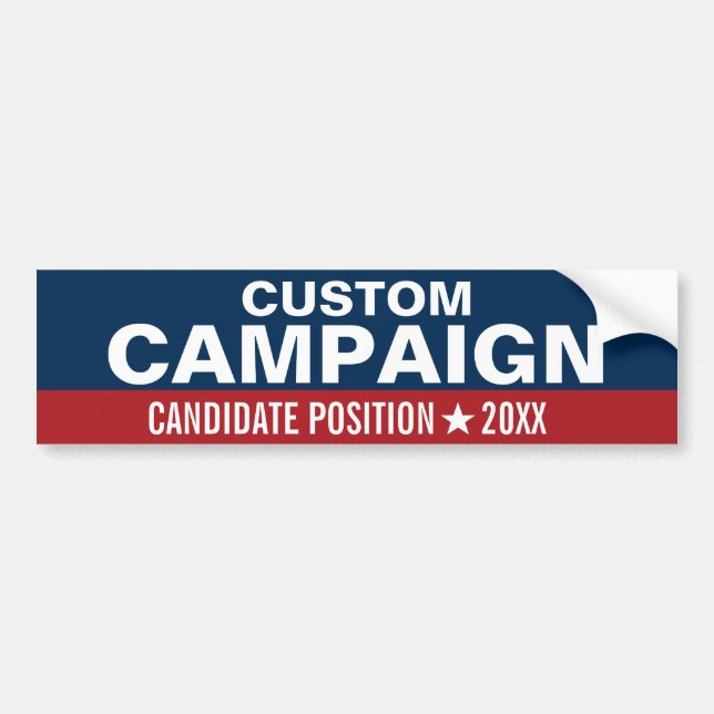 Create Your Own Campaign Gear Bumper Sticker (Front)
