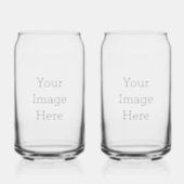 Drinkware Style: Printed Can Glass, Set: Set of 2, Size: 473,17 ml (Front)