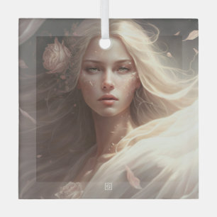 Create Your Own Cancer Sun Sign Zodiac Goddess Glass Ornament