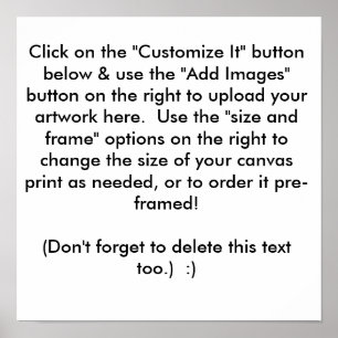 Create Your Own Canvas Art Print