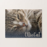 Create Your Own | Cat Kitty Custom Photo Keepsake Jigsaw Puzzle<br><div class="desc">In search of some fun boredom busters? Create a custom puzzle with your favorite feline! Preserve a special moment and help pass the time in a fun and festive way. Need help with customization? Email us at hello@christiekelly.com for free design help!</div>