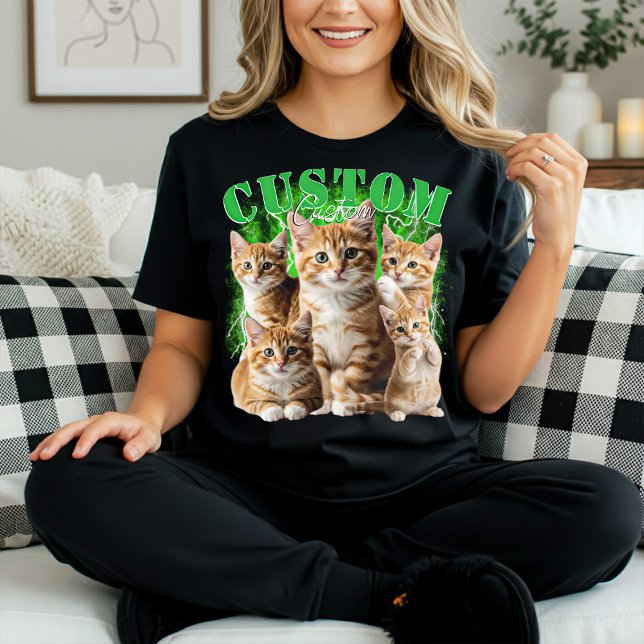 create your own cat or any pets 90s bootleg  T-Shirt (Creator Uploaded)