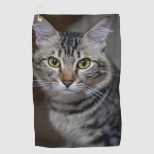 Create Your Own Cat Pet Photo Custom Picture Golf Towel