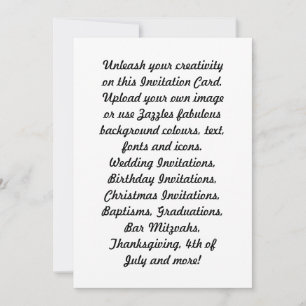 Create your Own Celebration Announcements/ Invitation