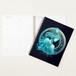 Create Your Own Celestial Aquarius Zodiac Planner
