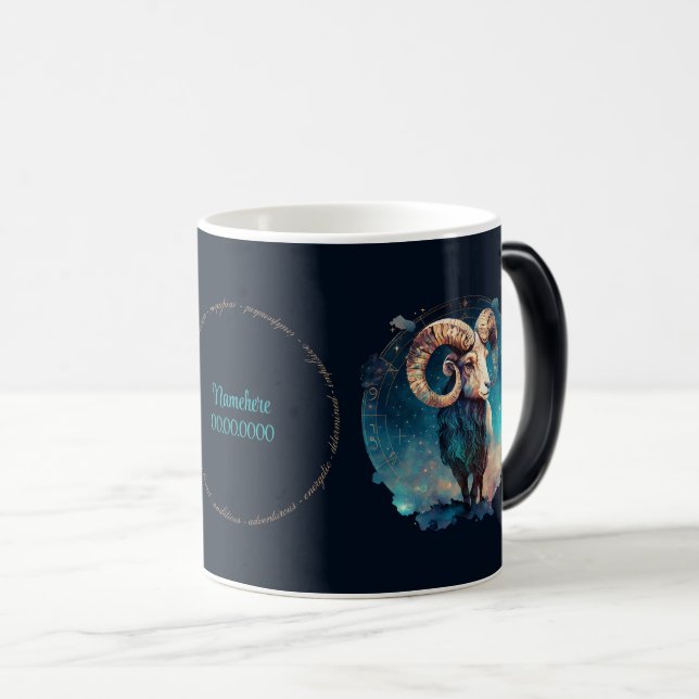 Create Your Own Celestial Aries Zodiac Magic Mug (Front Right)