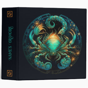 Create Your Own Celestial Cancer Zodiac Binder