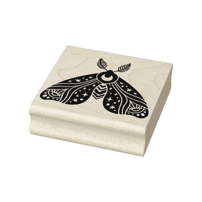 Create Your Own Celestial Evil Eyes Moth Rubber Stamp (Stamp)