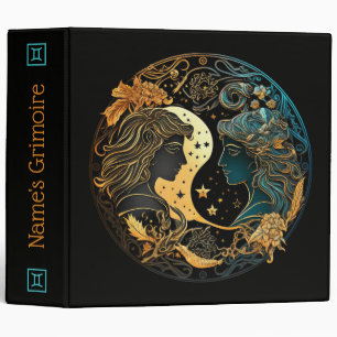 Create Your Own Celestial Gemini Zodiac Binder