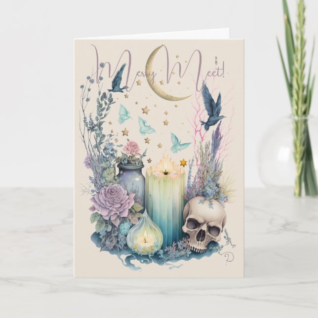 Create Your Own Celestial Gothic Autumn Card (Front)