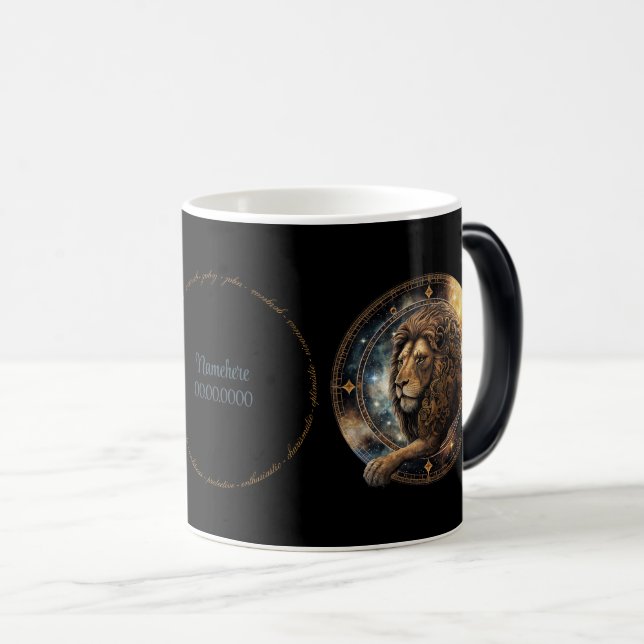 Create Your Own Celestial Leo Zodiac Magic Mug (Front Right)
