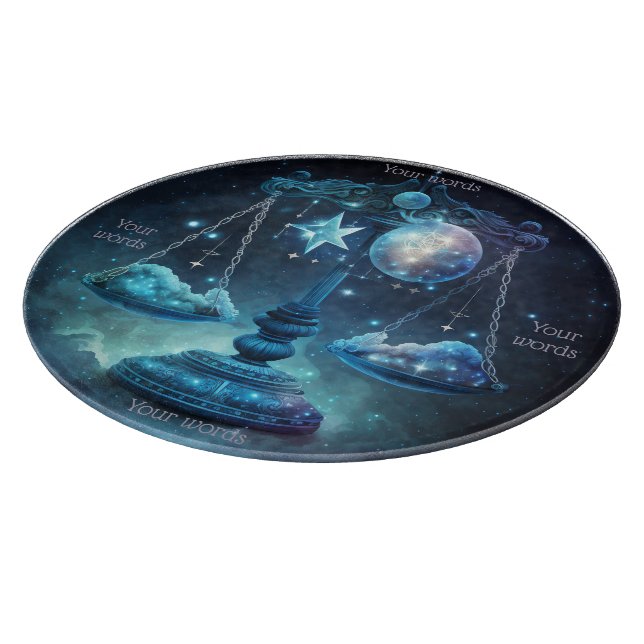Create Your Own Celestial Libra Glass Altar Board (Corner)