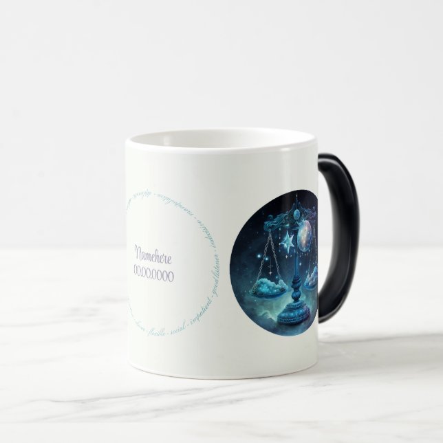 Create Your Own Celestial Libra Zodiac Magic Mug (Front Right)