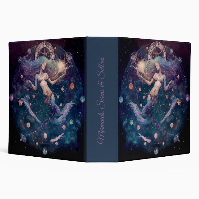 Create Your Own Celestial Mermaid of Time Binder (Background)