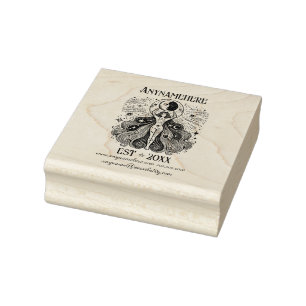 Create Your Own Celestial Moon Goddess Selene Rubber Stamp