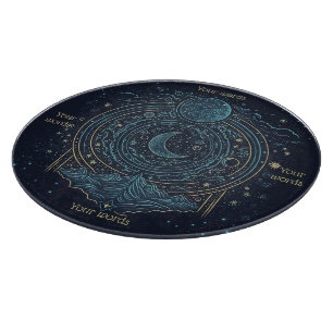 Create Your Own Celestial Moons & Mountains Altar Cutting Board