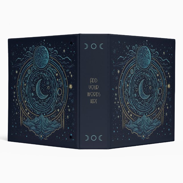 Create Your Own Celestial Moons & Mountains Binder (Background)