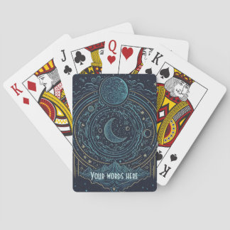 Create Your Own Celestial Moons & Mountains Playing Cards